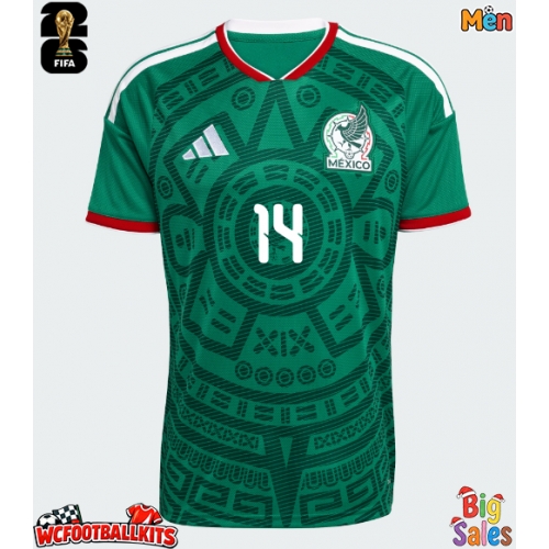 Mexico Armando Gonzalez #14 Replica Home Stadium Shirt World Cup 2026 Short Sleeve